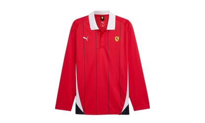 SCUDERIA FERRARI RACE JERSEY LS POLO "Rosso Corsa" 631265 02