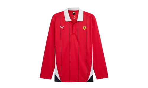 SCUDERIA FERRARI RACE JERSEY LS POLO "Rosso Corsa" 631265 02