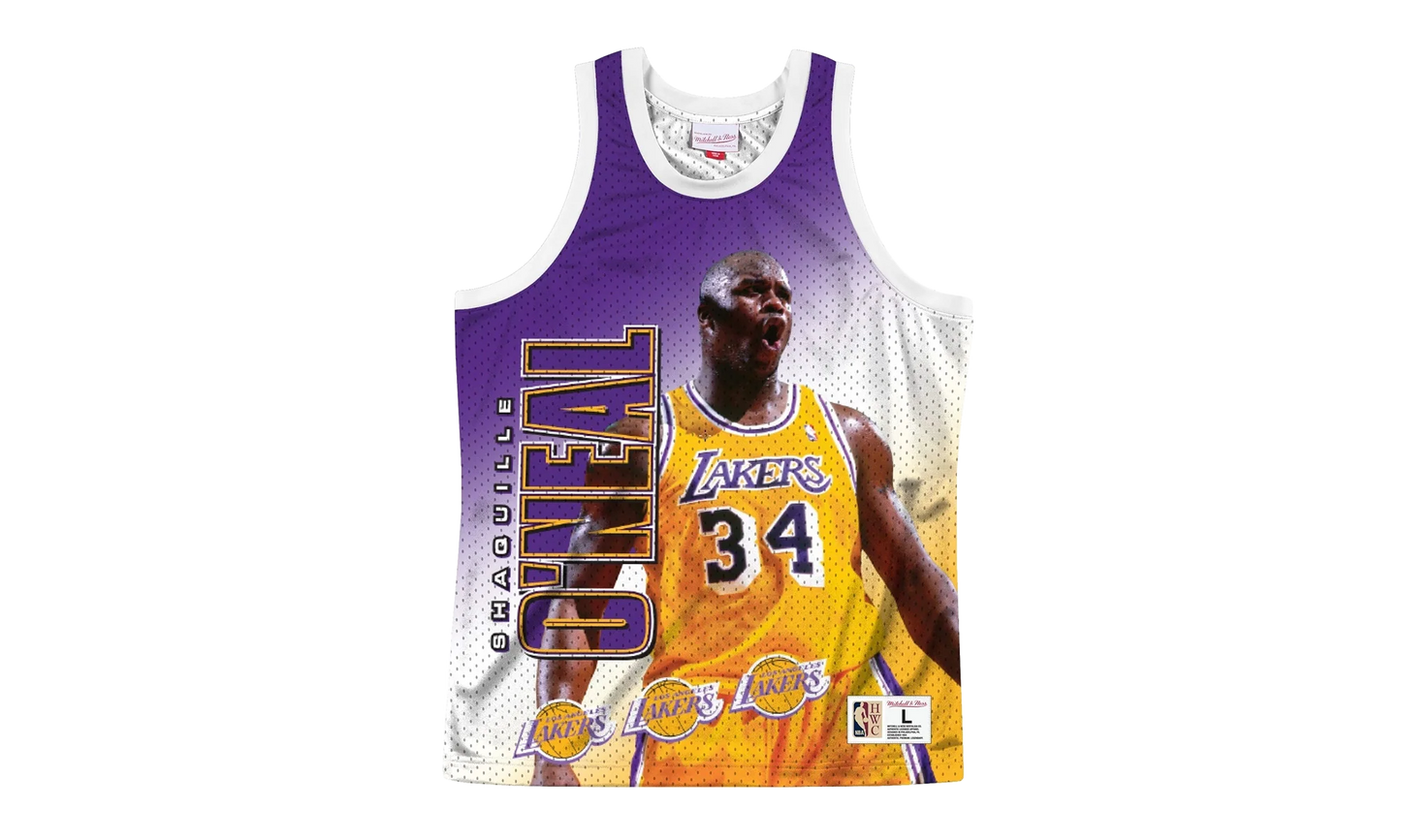 NBA Behind The Back Jersey "Los Angeles Lakers Shaq" MSTKMI19002 LALWHITSON