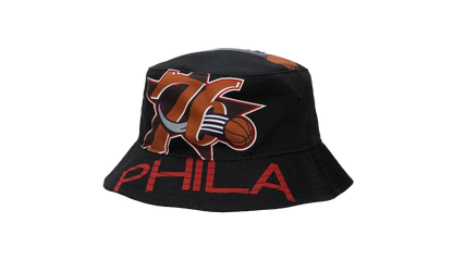 NBA Hardwood Classics Cut Up Bucket Hat "Philadelphia 76ers - Black" BUCKSH21322 P76BLCK