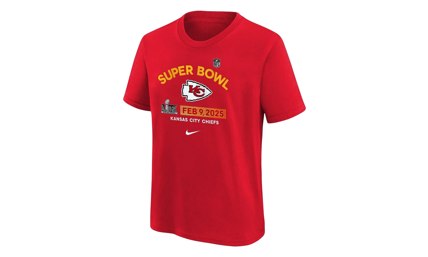 Chiefs Super Bowl Lix Authentic T-Shirt GS "Red" 9Z1B7NFPQER9CH