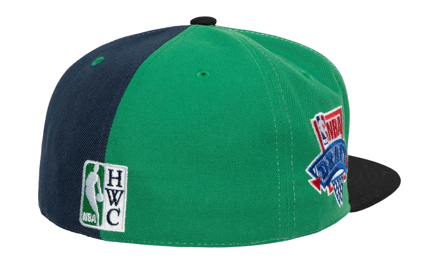 NBA TRI Cycle Fitted Cap "Dallas Mavericks - White / Black" 6HSFDX21127 DMAWHBK