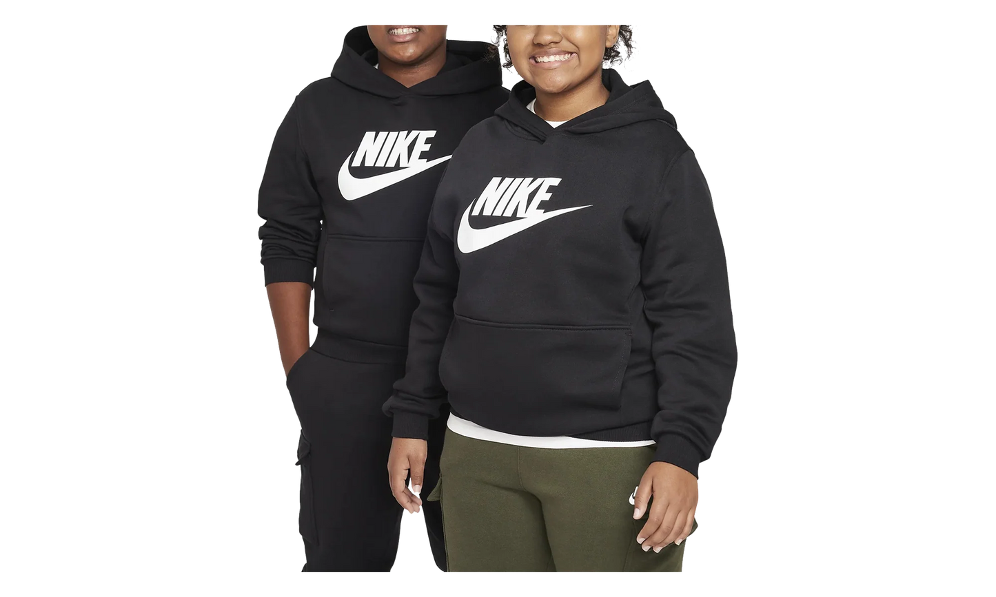 Sportswear Club Fleece Hoodie GS "Polar Black / White" FD2989