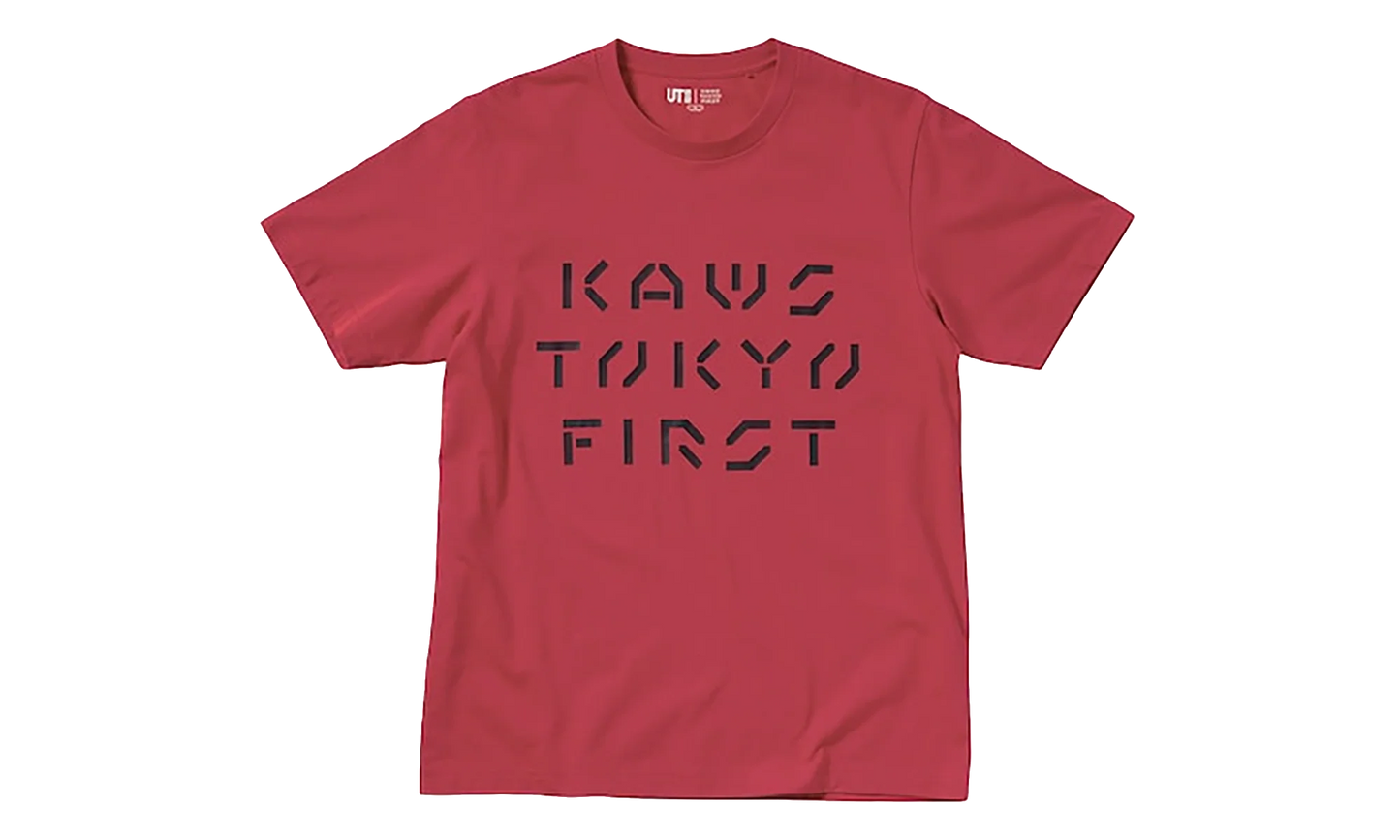 Uniqlo Tokyo First T-Shirt "Red" KAWS202462