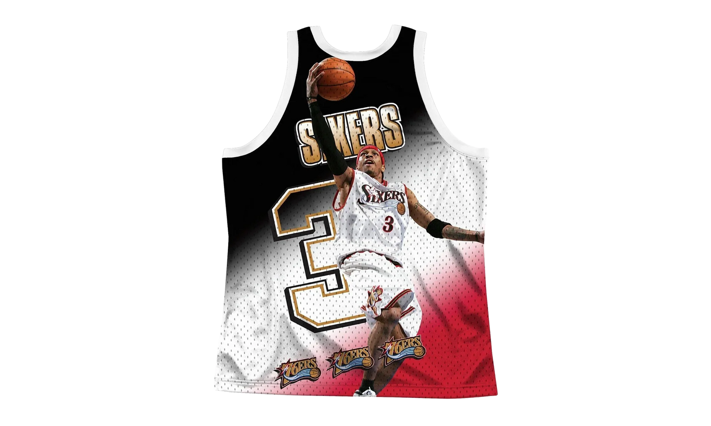 NBA Behind The Back Jersey "Philadelphia 76ers Allen Iverson" MSTKMI19002 P76WHITAIV