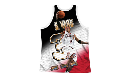 NBA Behind The Back Jersey "Philadelphia 76ers Allen Iverson" MSTKMI19002 P76WHITAIV