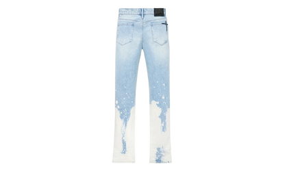 Denis Light Wash Splatter Jeans "Light Blue" MU24D678 B1104WTPSP