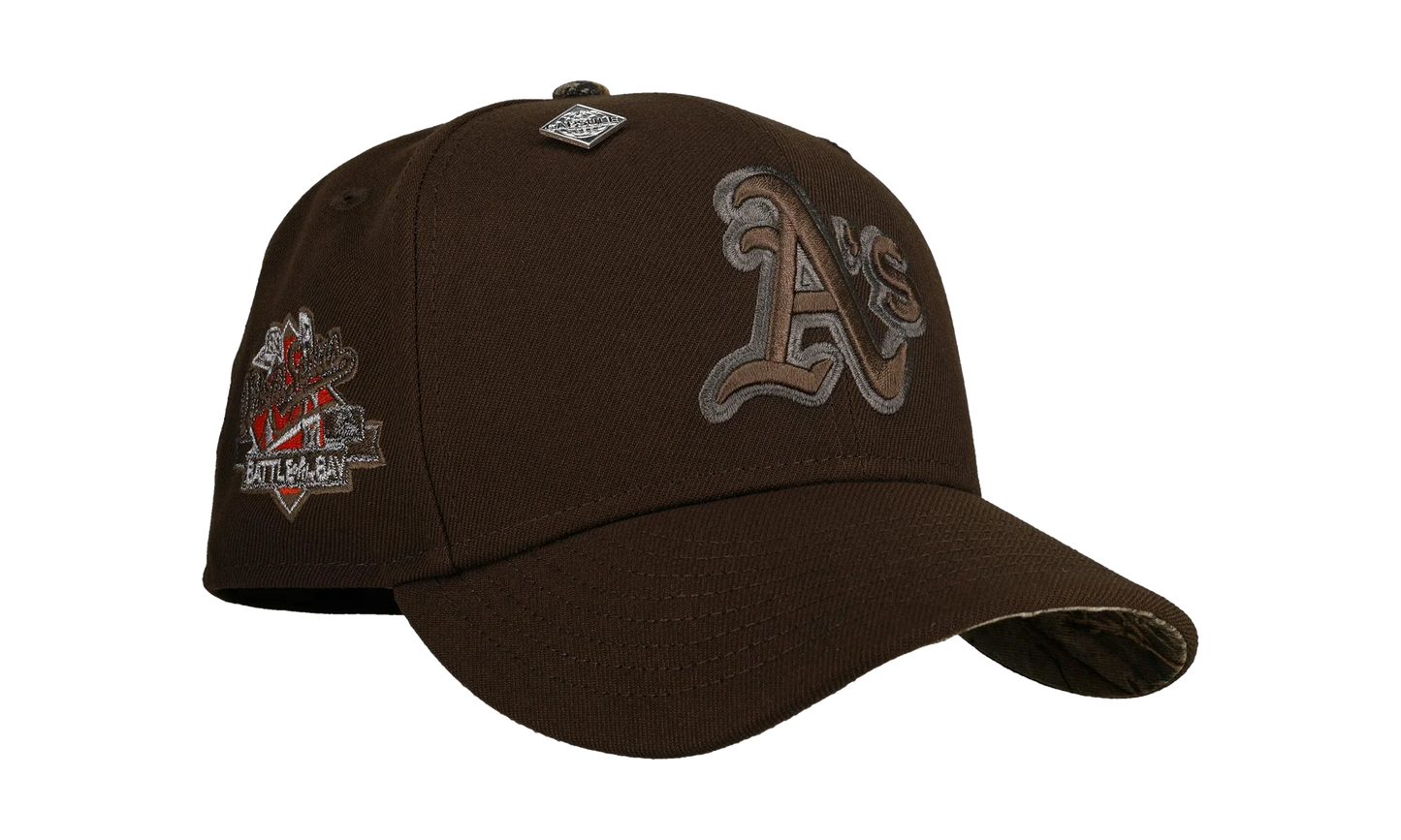 59FIFTY Oakland Athletics 1989 World Series Fitted Hat "Walnut / Real Tree - Visor" NE345
