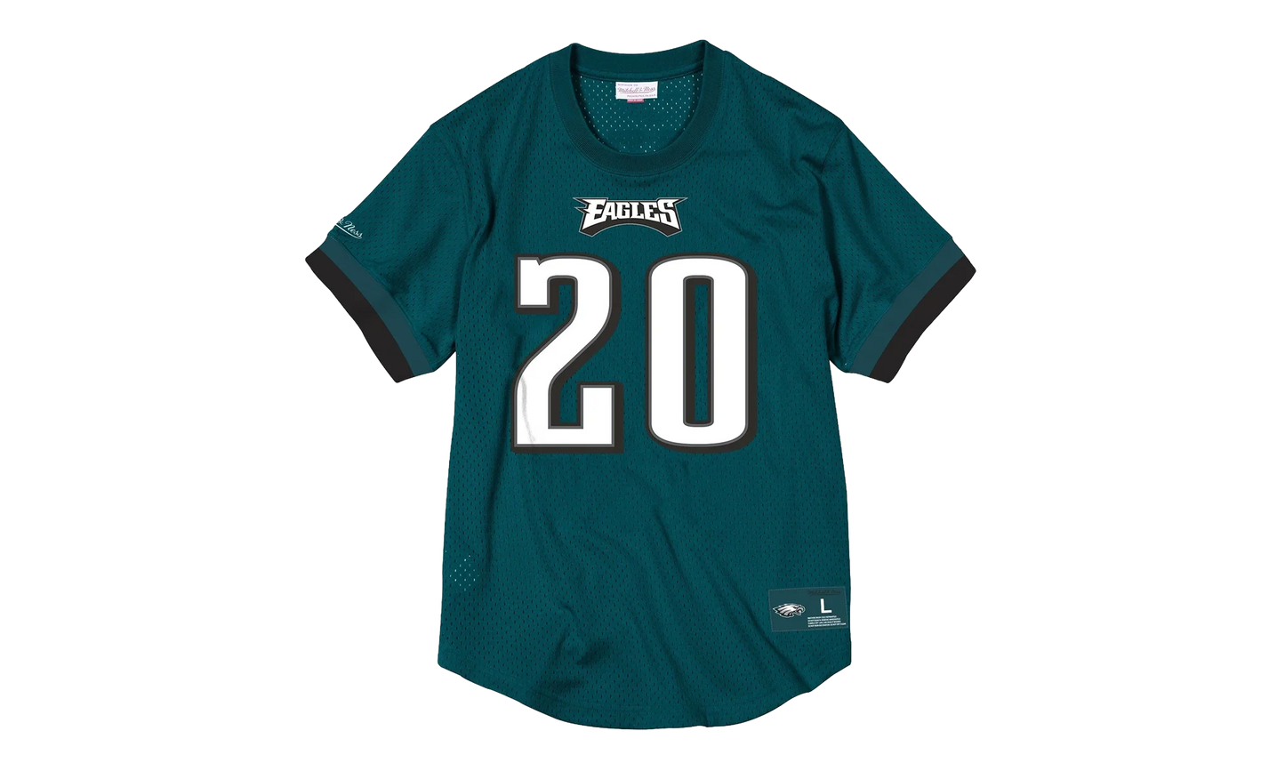 NFL Name & Number Mesh Brian Dawkins Crew Neck Shirt "2003 Philadelphia Eagles - Dark Teal" NNMPMG18061 PEADKTL03BDA