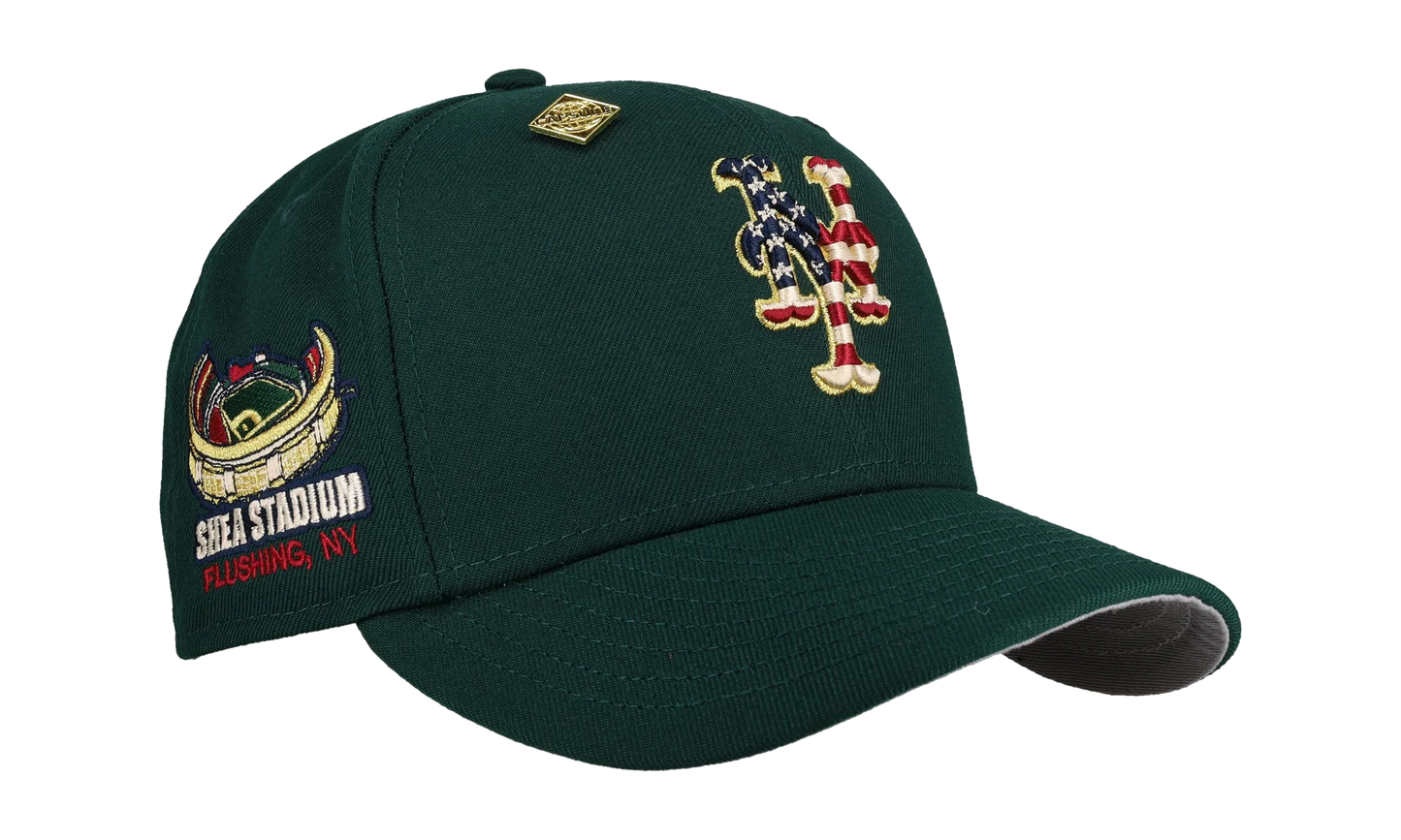 59FIFTY New York Mets USA Shea Stadium Fitted Hat "Green" NE427