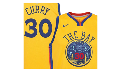 NBA Golden State Warriors Chinese Heritage Jersey "Stephen Curry - Yellow" 9Z2B7BY1P CURRY