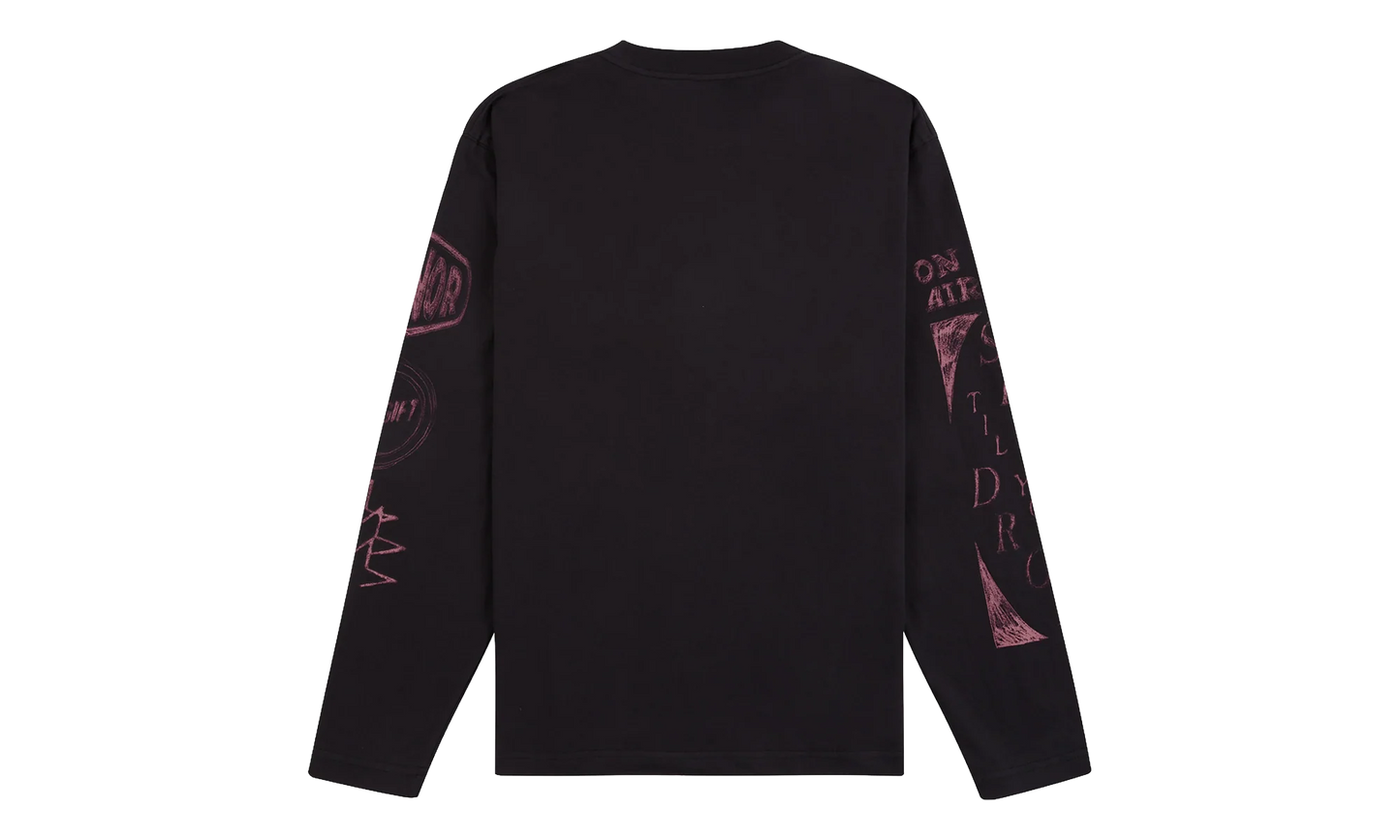 Night Skate Long-Sleeve Tee "Black" HTG250498 BLAC