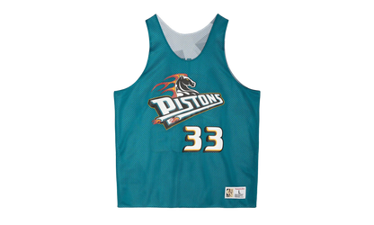 NBA Reversible Mesh Tank "Pistons Grant Hill" TMTK3208-DPIYYGHITEAL_S