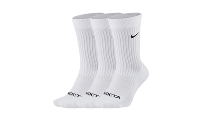 NOCTA CREW SOCKS 3 PACK "White / Black" DD9240 100