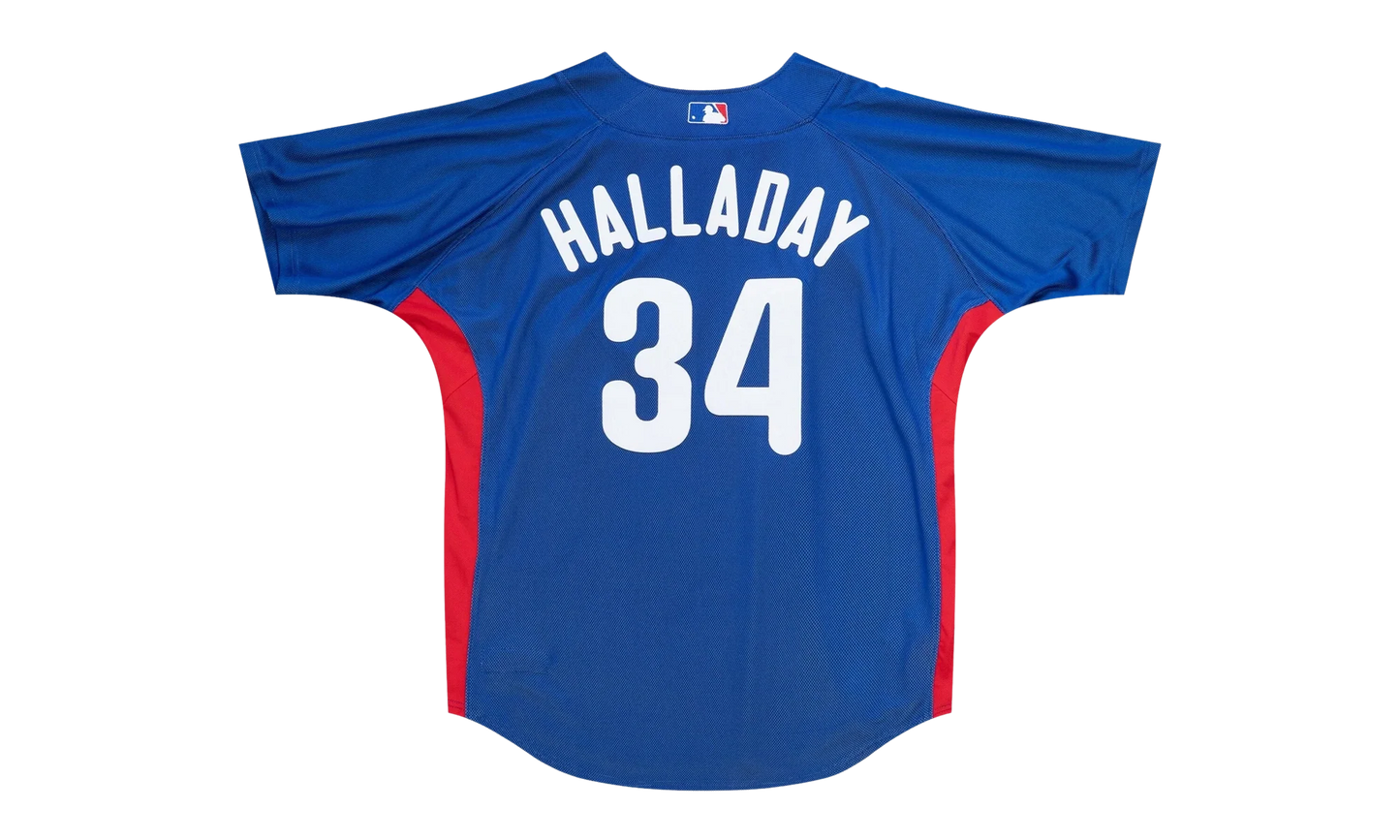 MLB Roy Halladay Authentic Batting Practice Pullover Jersey "2010 Philadelphia Phillies – Royal" ABPJGS19067 PPHROYA10RHL