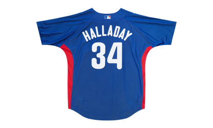 MLB Roy Halladay Authentic Batting Practice Pullover Jersey "2010 Philadelphia Phillies – Royal" ABPJGS19067 PPHROYA10RHL