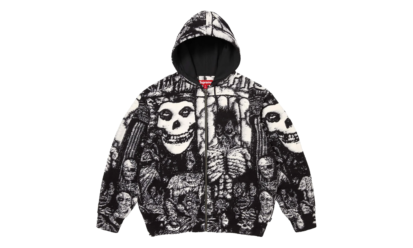 The Misfits® Zip Up Hooded Sweater "SS26 - Black" SU27403