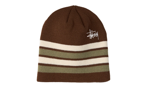 Skullcap Striped Beanie "Brown" STUS454