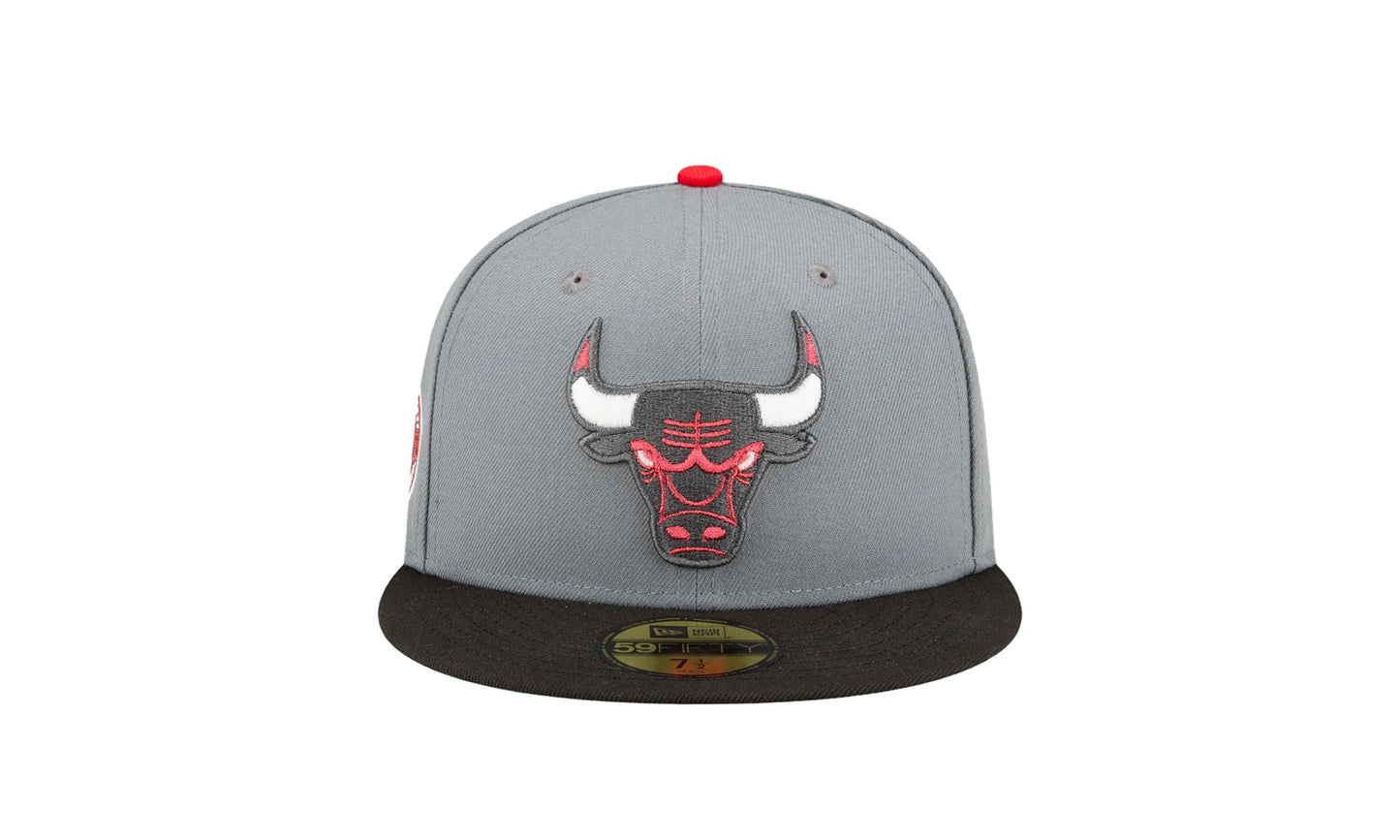 Chicago Bulls Championship 59FIFTY Fitted Hat "Grey" 70808387