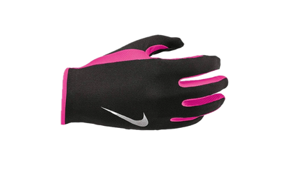 RUN DRY HEADBAND AND GLOVE SET "Black / Hyper Pink / Silver" N.000.3558.965
