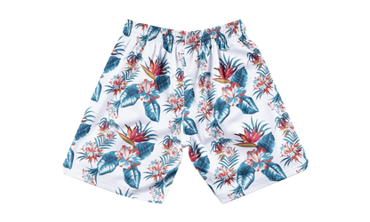 NBA Floral Mesh Shorts "Boston Celtics - White" SHORMG18023 BCEPTWH1