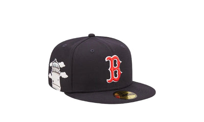 59Fifty MLB Boston Sox Cloud Icon Fitted Hat "Navy" 60243745
