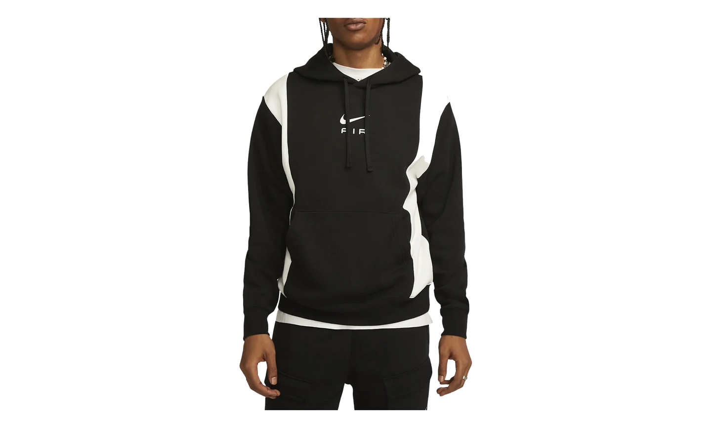 Air Fleece Pullover Hoodie "Black / Summit White" FN7691 010