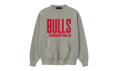 BULLS SPORTS FIT CREWNECK SWEATSHIRT "CONCRETE HEATHER" 192NB256506F