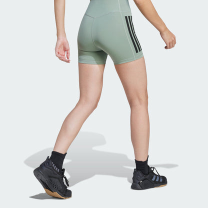 Women's adidas Optime 3-Stripes 1/4 Short Leggings