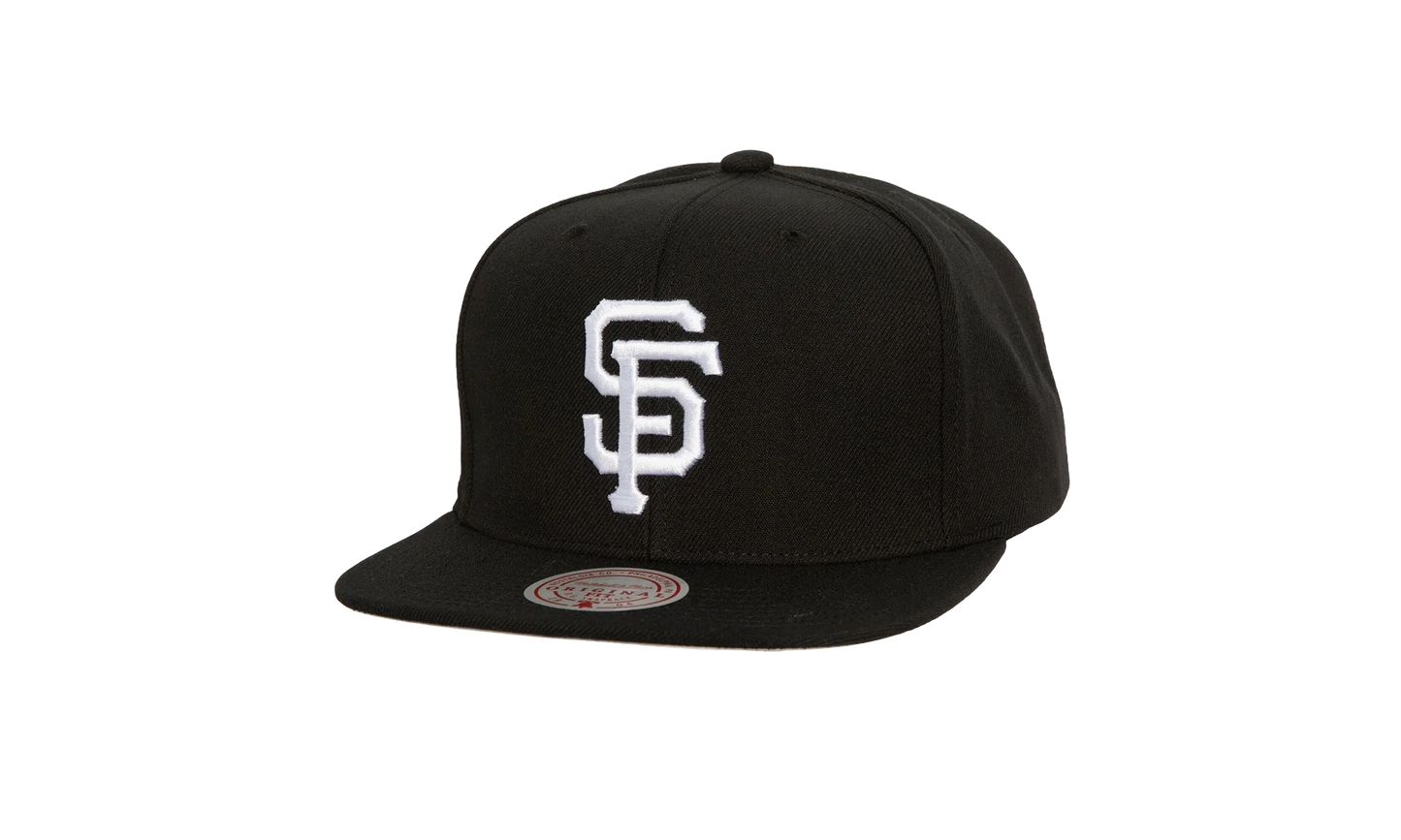 MLB Evergreen Black White Snapback Cap "San Francisco Giants - Black" HS8544 SFGBLCK