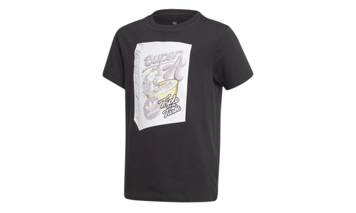 Originals Graphic Tee GS "Black / Real Blue / Flash Orange" ED7840