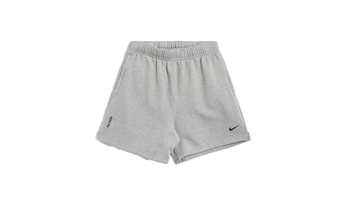 NOCTA CARDINAL FLEECE SHORT "Dark Grey Heather / Matte Silver / Black" FQ0408 063