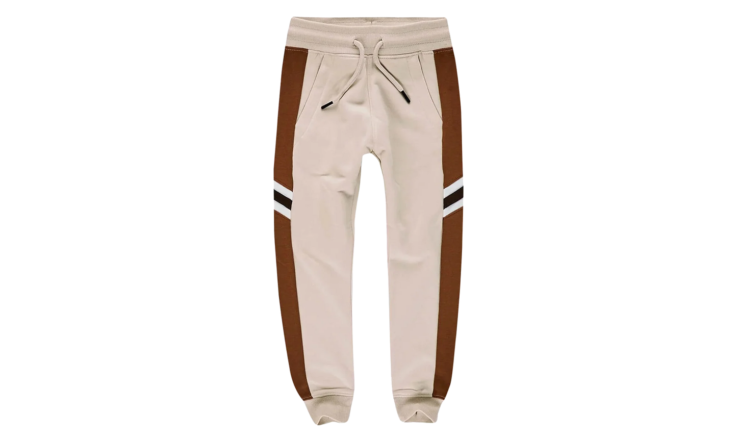 Jordan Color Block Stripes Sweatpants TD "Beige" 8337K Desert