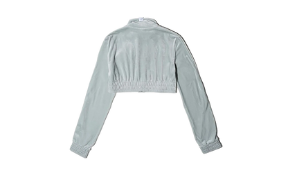 Sportswear Collection Cropped Velour Full Zip Top WMNS "Jade Horizon / Sail / Sail" FZ3679 370
