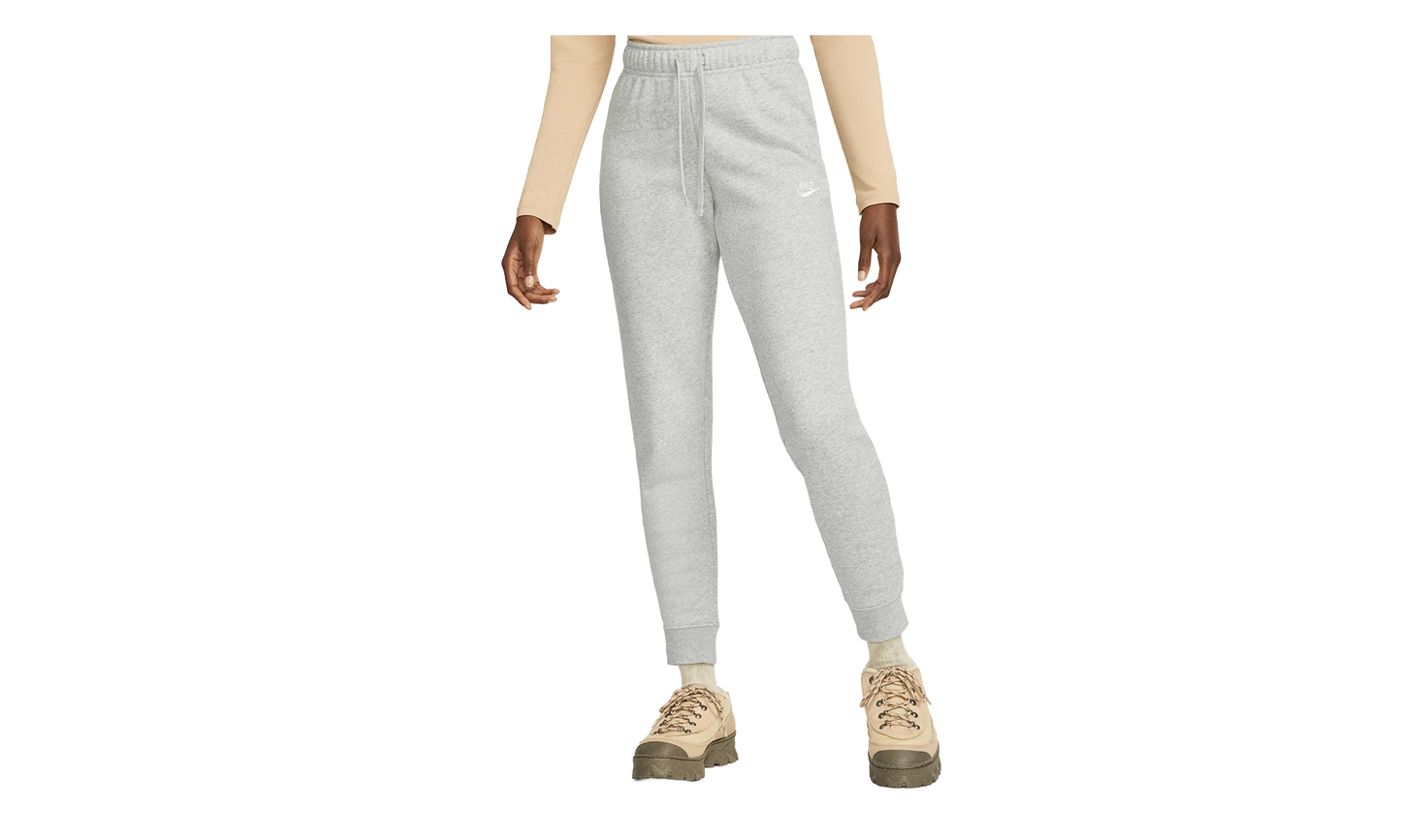 NSW Club Fleece Mid-Rise Slim Joggers WMNS "Dark Grey Heather / White" DQ5174 063