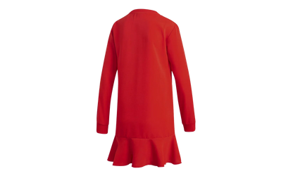 3 Stripe Long Sleeve Dress WMNS "Red" DW3880