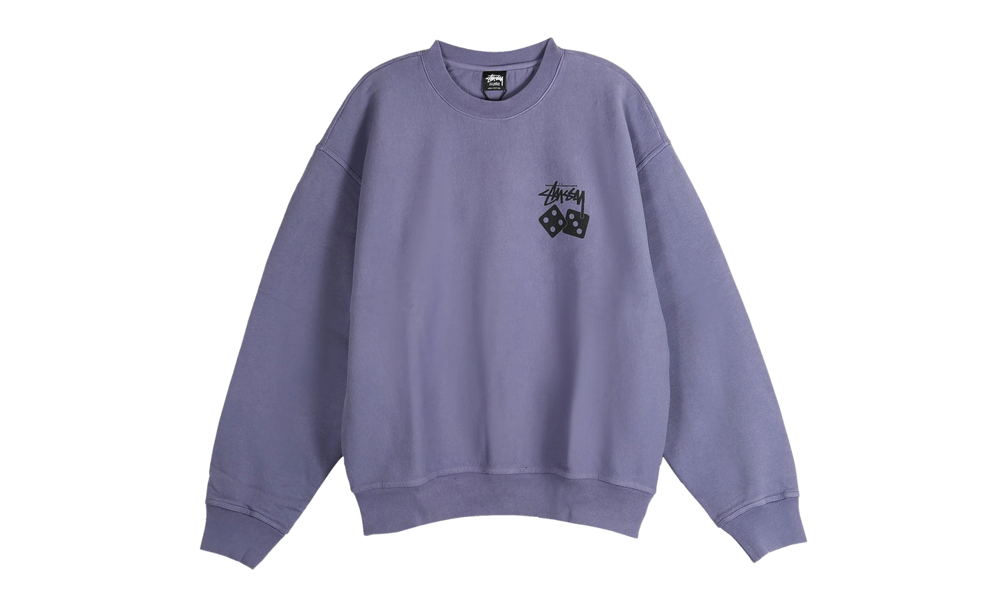 Dice Pig Dyed Crew Sweatshirt "GRAPE" 1915077 GRPE