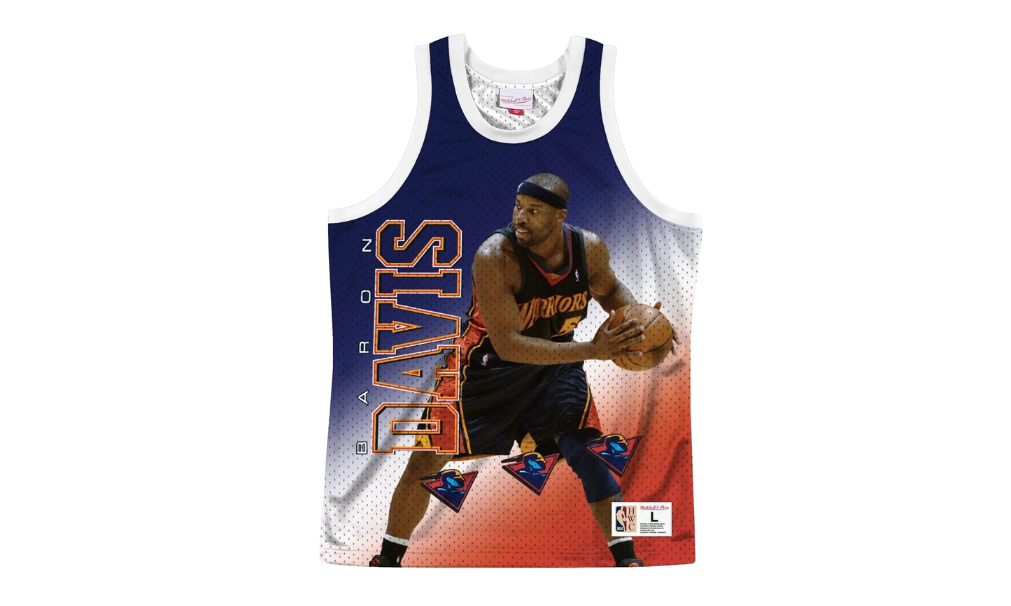 NBA Behind The Back Jersey "Golden State Warriors Baron Davis" MSTKMI19002 GSWWHITBDV