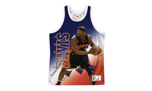 NBA Behind The Back Jersey "Golden State Warriors Baron Davis" MSTKMI19002 GSWWHITBDV