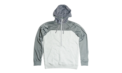Sportswear Fleece 1/2-Zip Hoodie "Heather Grey Charcoal" CU0122 063