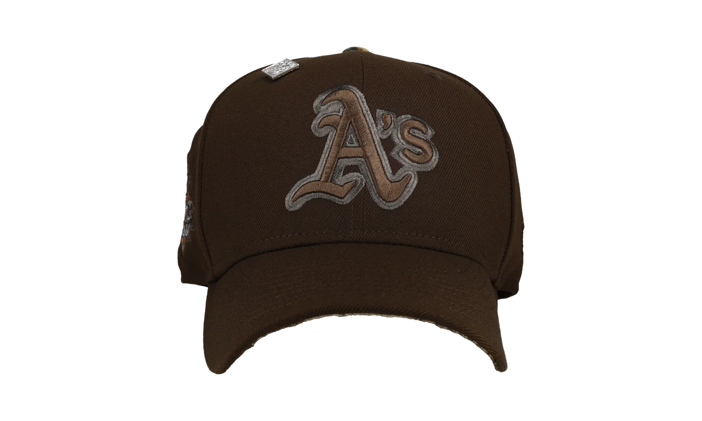 59FIFTY Oakland Athletics 1989 World Series Fitted Hat "Walnut / Real Tree - Visor" NE345