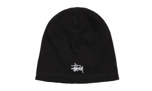 WAFFLE SKULLCAP "Black" STUS354