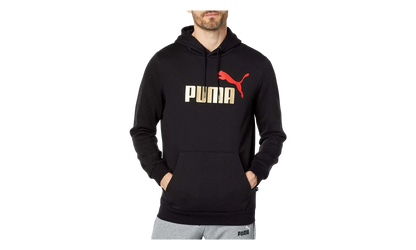 Essential+ Big Logo Fleece Hoodie "Cotton Black / Gold" 846849 90