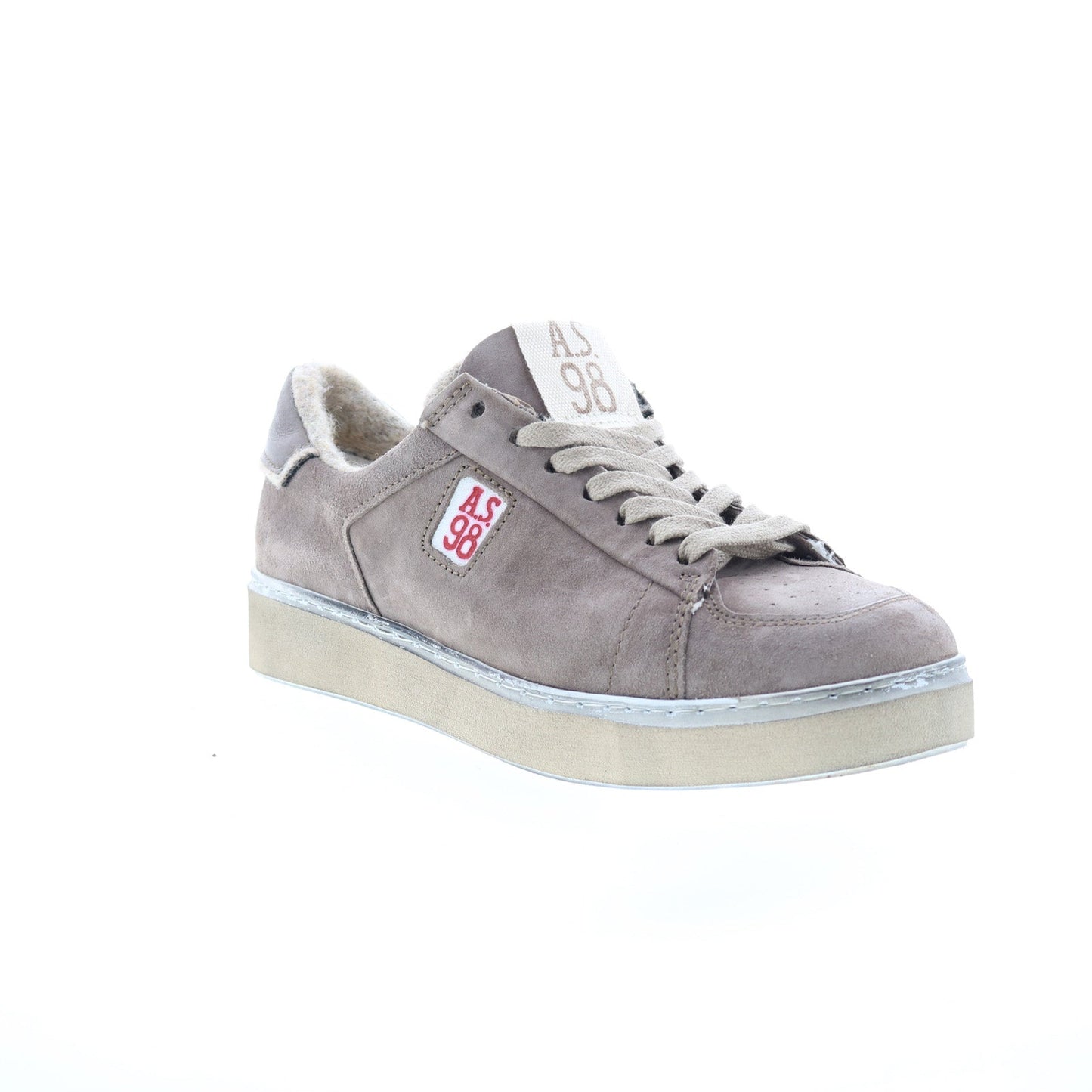 Flanch Mens Gray Leather Lace Up Lifestyle Sneakers Shoes