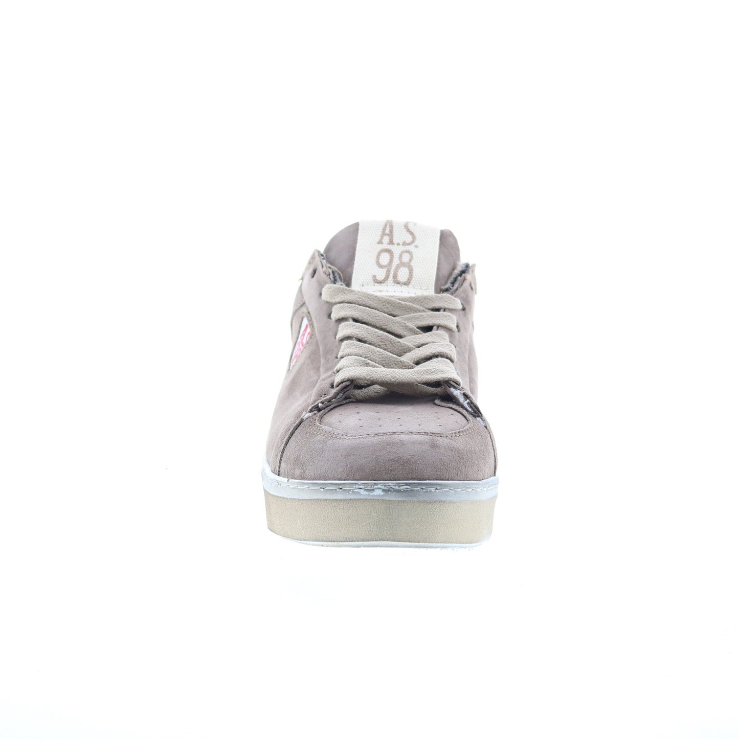 Flanch Mens Gray Leather Lace Up Lifestyle Sneakers Shoes