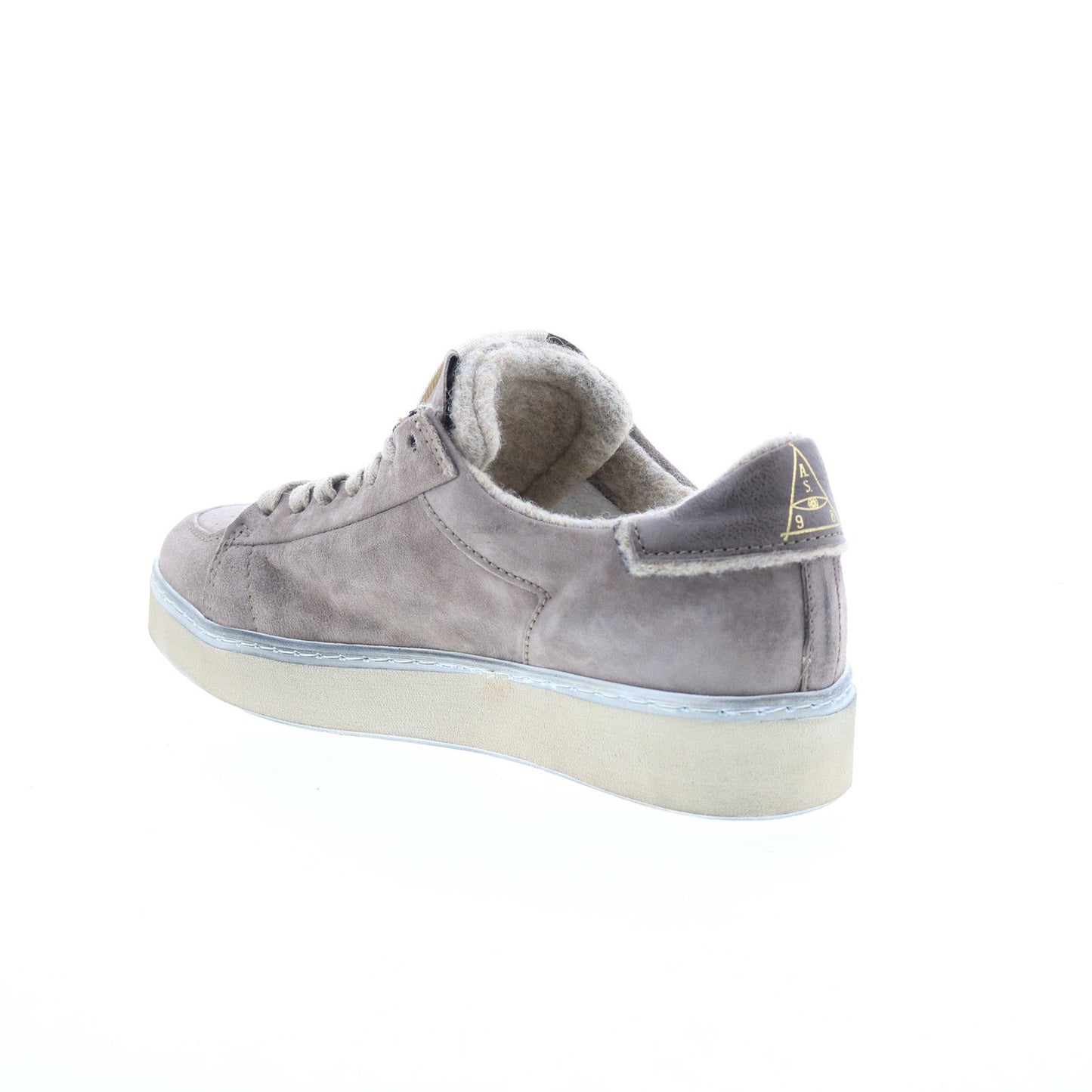 Flanch Mens Gray Leather Lace Up Lifestyle Sneakers Shoes