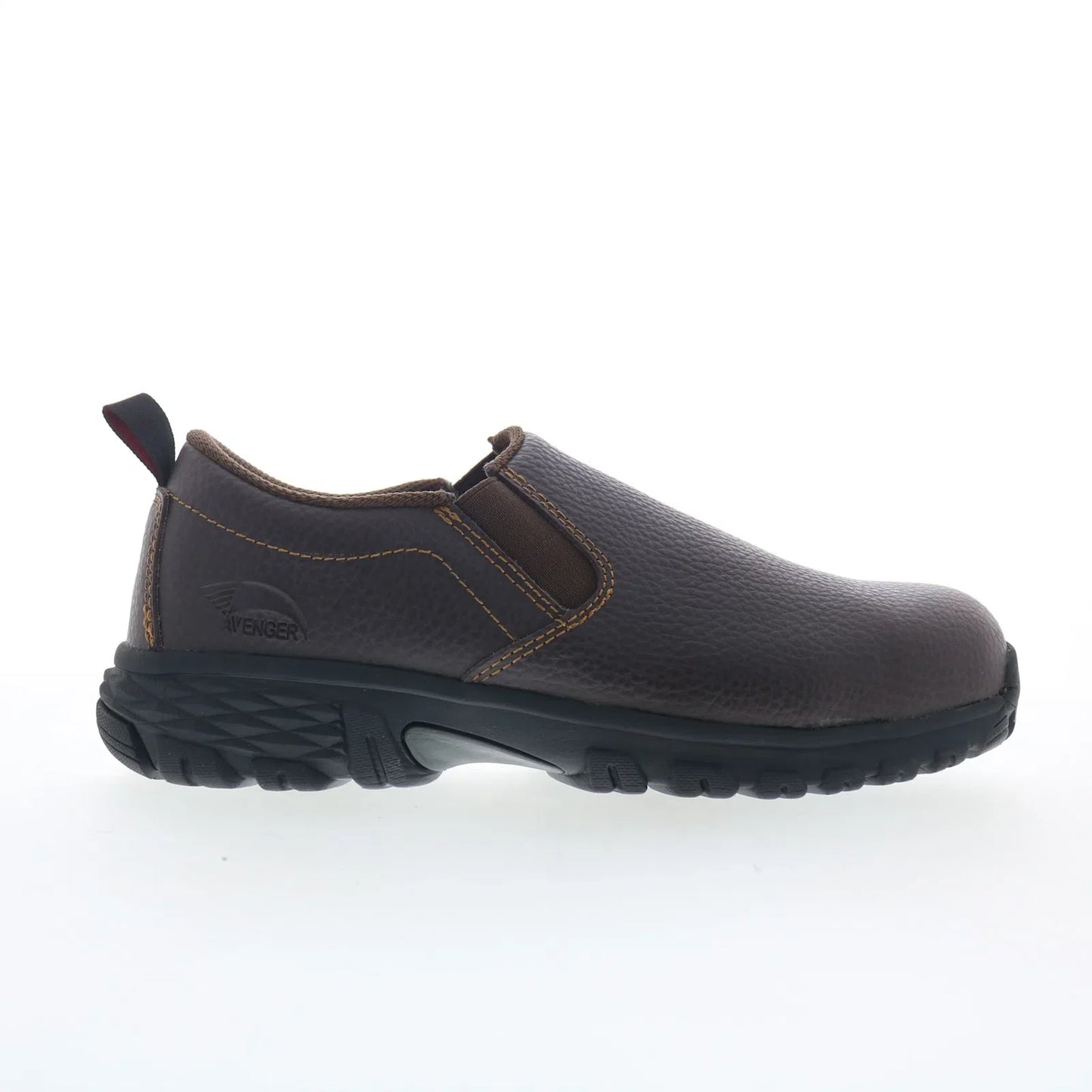 Avenger Flight Slip-On Alloy Toe A7000 Mens Brown Wide Work & Safety Shoes