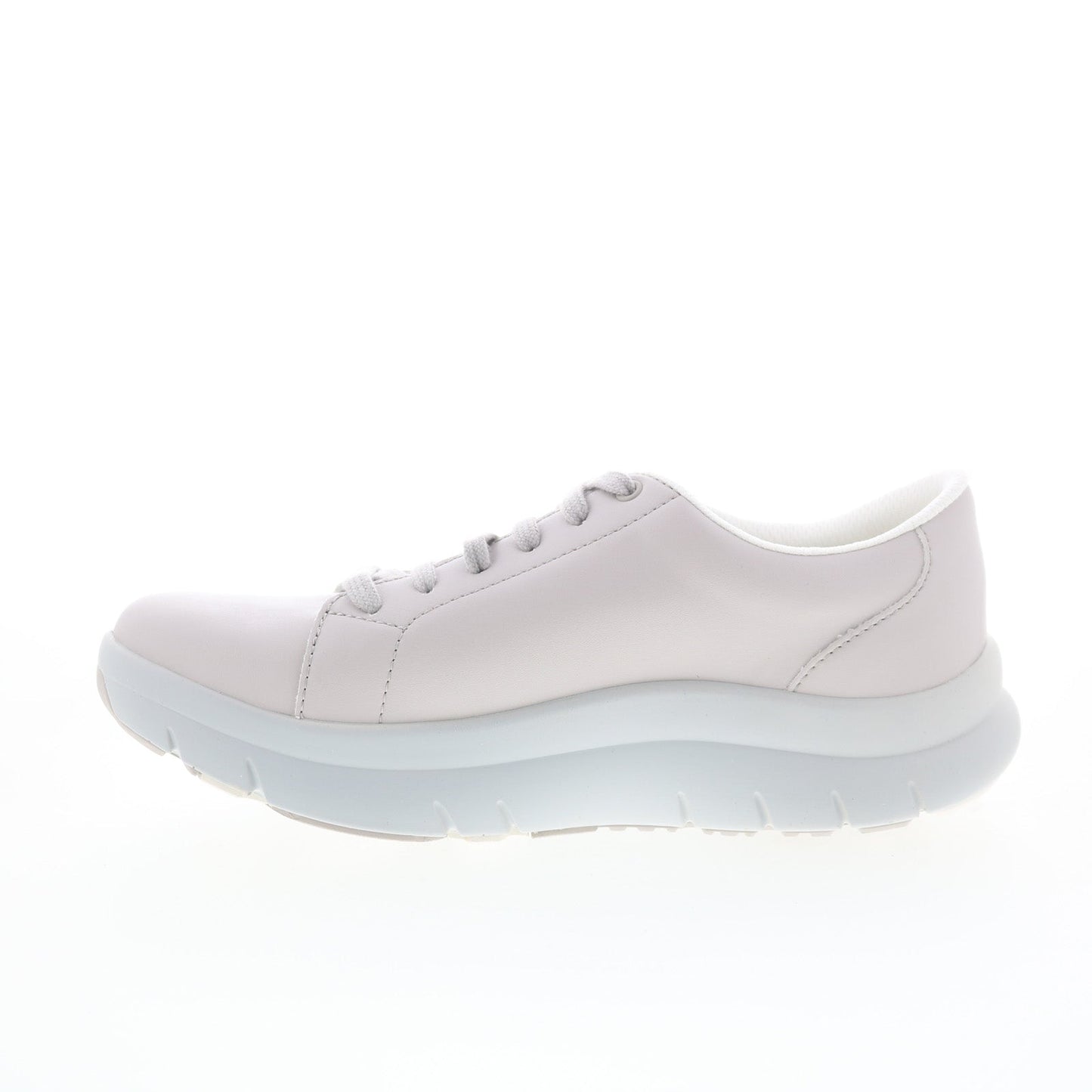 Alegria Flote FLO-7498 Womens Gray Leather Lifestyle Sneakers Shoes