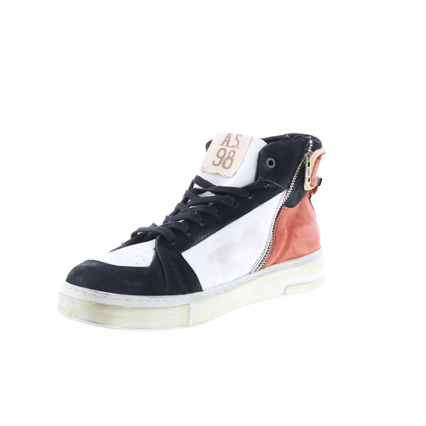 Folie Mens White Canvas Zipper Lifestyle Sneakers Shoes