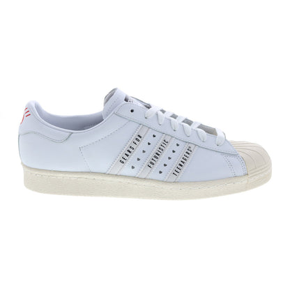 Superstar 80S Human Made FY0730 Mens White Lifestyle Sneakers Shoes